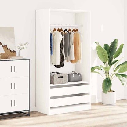 Armadio Bianco 100x50x200 cm in Legno Multistrato