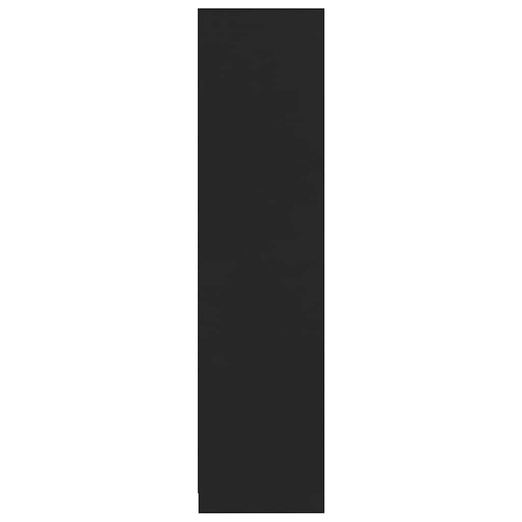 Armadio Nero 100x50x200 cm in Legno Multistrato - homemem39