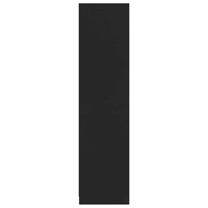 Armadio Nero 100x50x200 cm in Legno Multistrato - homemem39