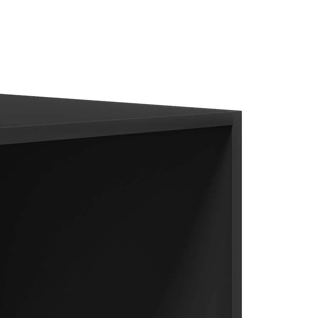 Armadio Nero 100x50x200 cm in Legno Multistrato