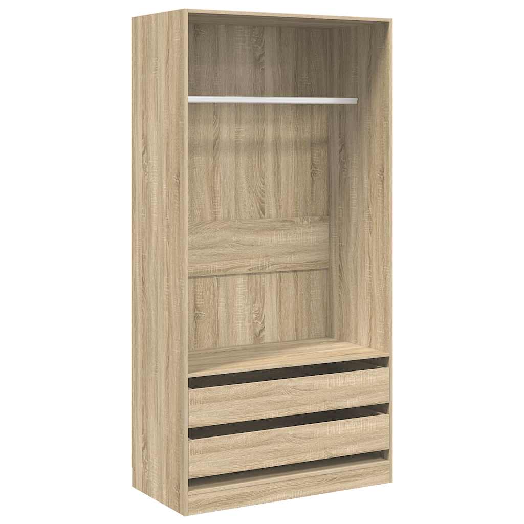 Armadio Rovere Sonoma 100x50x200 cm in Legno Multistrato