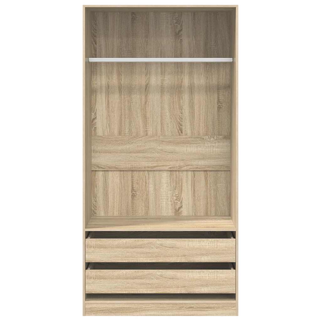 Armadio Rovere Sonoma 100x50x200 cm in Legno Multistrato