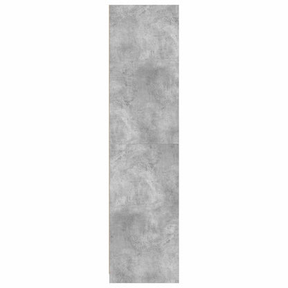 Armadio Grigio Cemento 100x50x200 cm in Legno Multistrato
