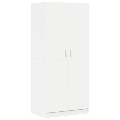 Armadio Bianco 80x52x180 cm in Legno Multistrato