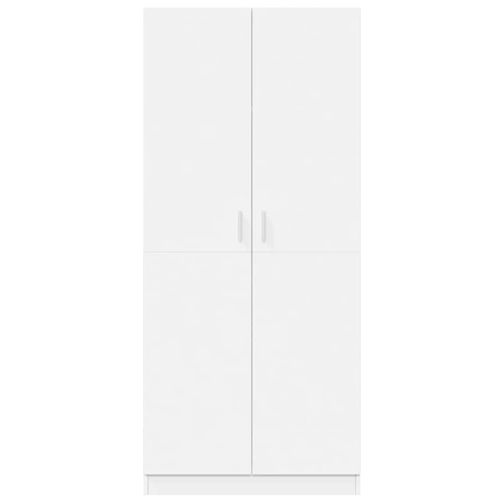 Armadio Bianco 80x52x180 cm in Legno Multistrato