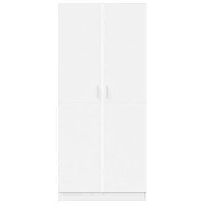 Armadio Bianco 80x52x180 cm in Legno Multistrato