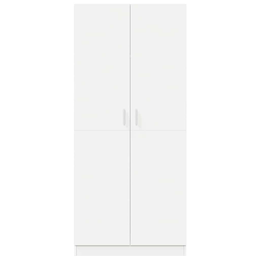 Armadio Bianco 80x52x180 cm in Legno Multistrato