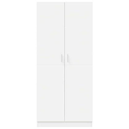 Armadio Bianco 80x52x180 cm in Legno Multistrato