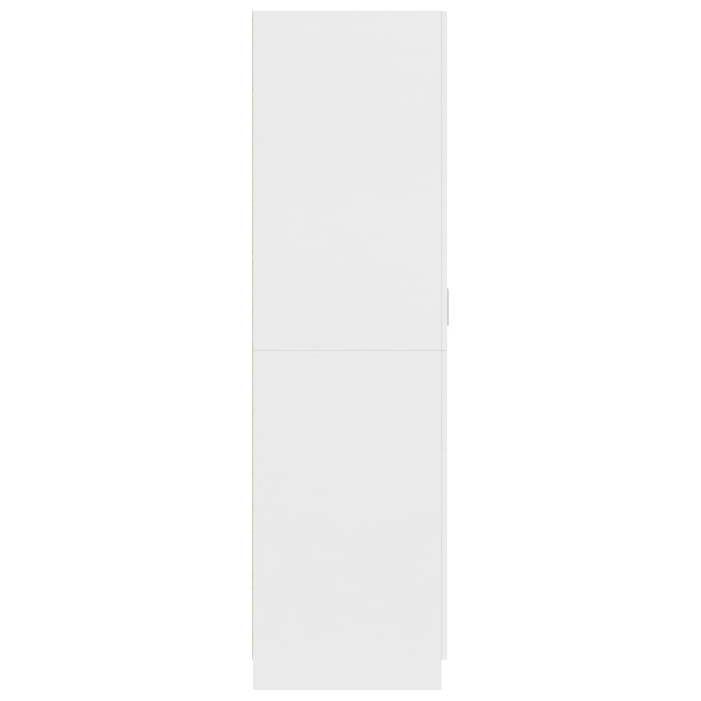 Armadio Bianco 80x52x180 cm in Legno Multistrato - homemem39