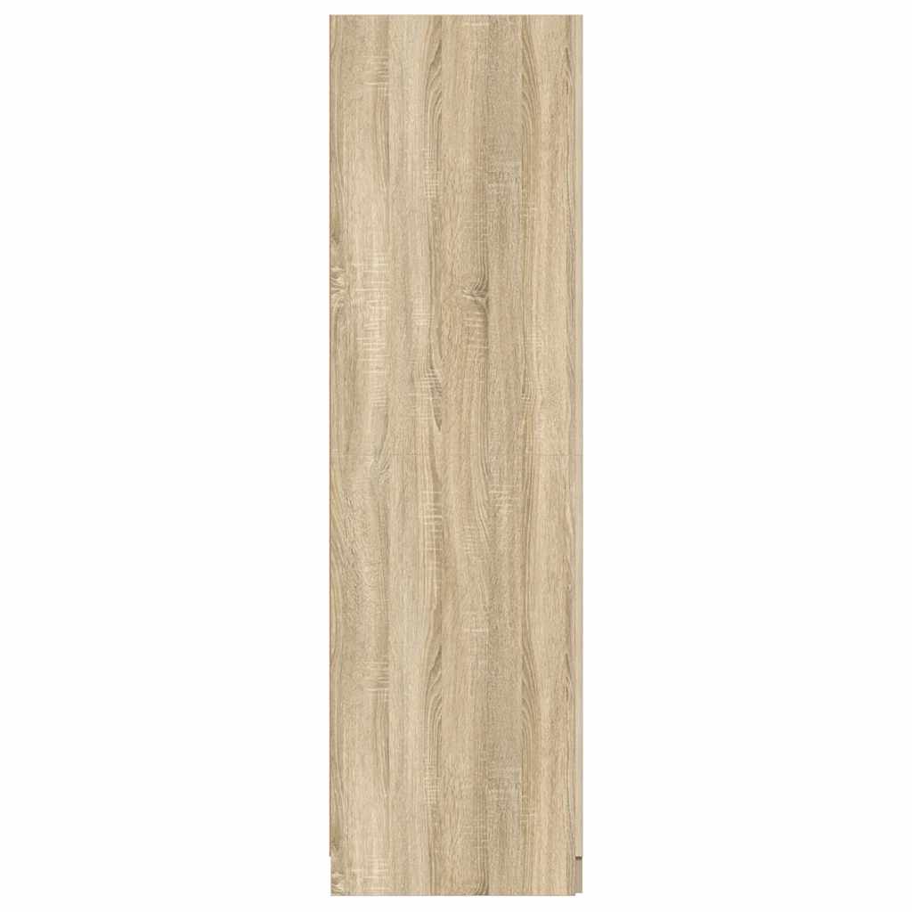 Armadio Rovere Sonoma 80x50x180 cm in Legno Multistrato