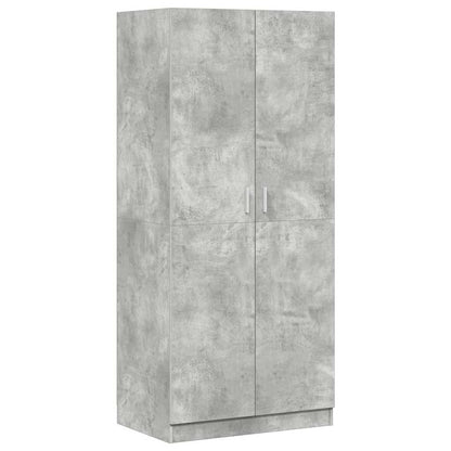 Armadio Grigio Cemento 80x52x180 cm in Legno Multistrato