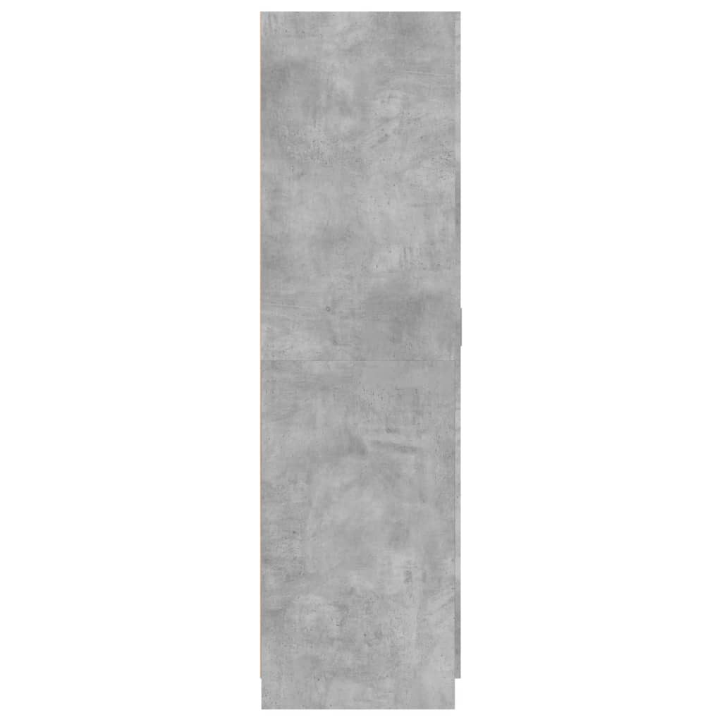 Armadio Grigio Cemento 80x52x180 cm in Legno Multistrato - homemem39