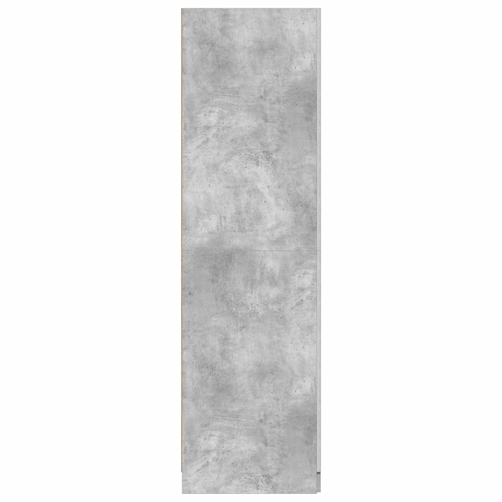Armadio Grigio Cemento 80x52x180 cm in Legno Multistrato