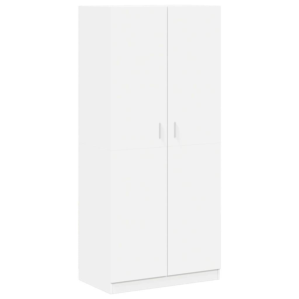 Armadio Bianco 90x52x200 cm in Legno Multistrato