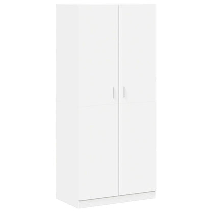 Armadio Bianco 90x52x200 cm in Legno Multistrato