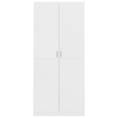 Armadio Bianco 90x52x200 cm in Legno Multistrato - homemem39