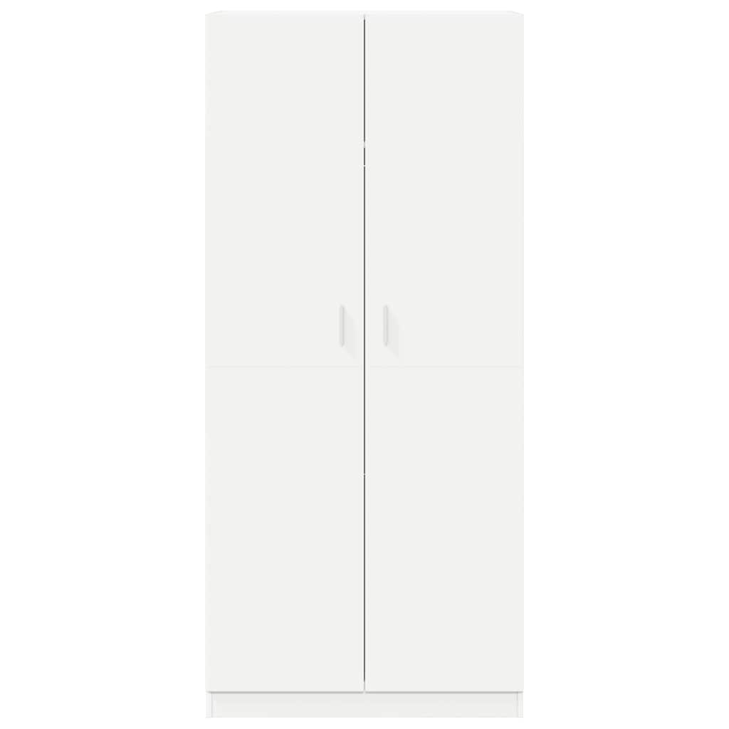 Armadio Bianco 90x52x200 cm in Legno Multistrato