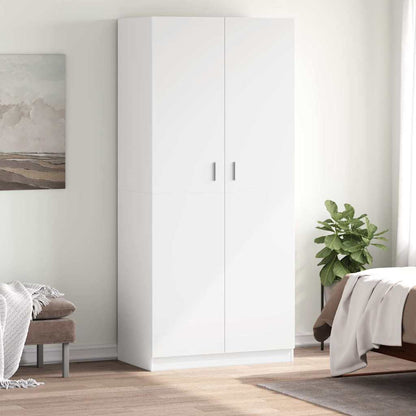 Armadio Bianco 90x52x200 cm in Legno Multistrato