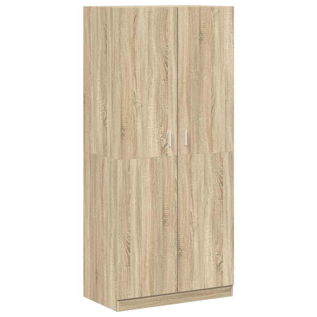 Armadio Rovere Sonoma 90x52x200 cm in Legno Multistrato