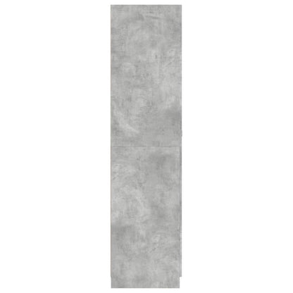 Armadio Grigio Cemento 90x52x200 cm in Legno Multistrato - homemem39