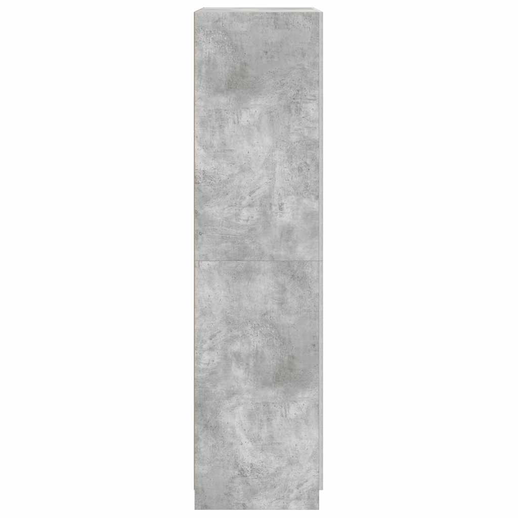 Armadio Grigio Cemento 90x52x200 cm in Legno Multistrato
