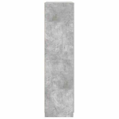 Armadio Grigio Cemento 90x52x200 cm in Legno Multistrato