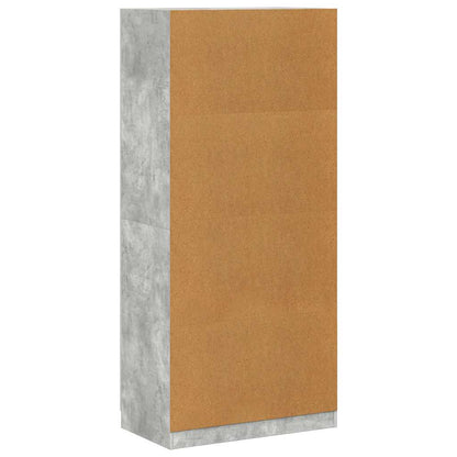 Armadio Grigio Cemento 90x52x200 cm in Legno Multistrato