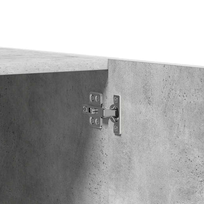 Armadio Grigio Cemento 90x52x200 cm in Legno Multistrato