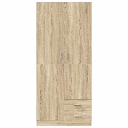 Armadio Rovere Sonoma 80x52x180 cm in Legno Multistrato
