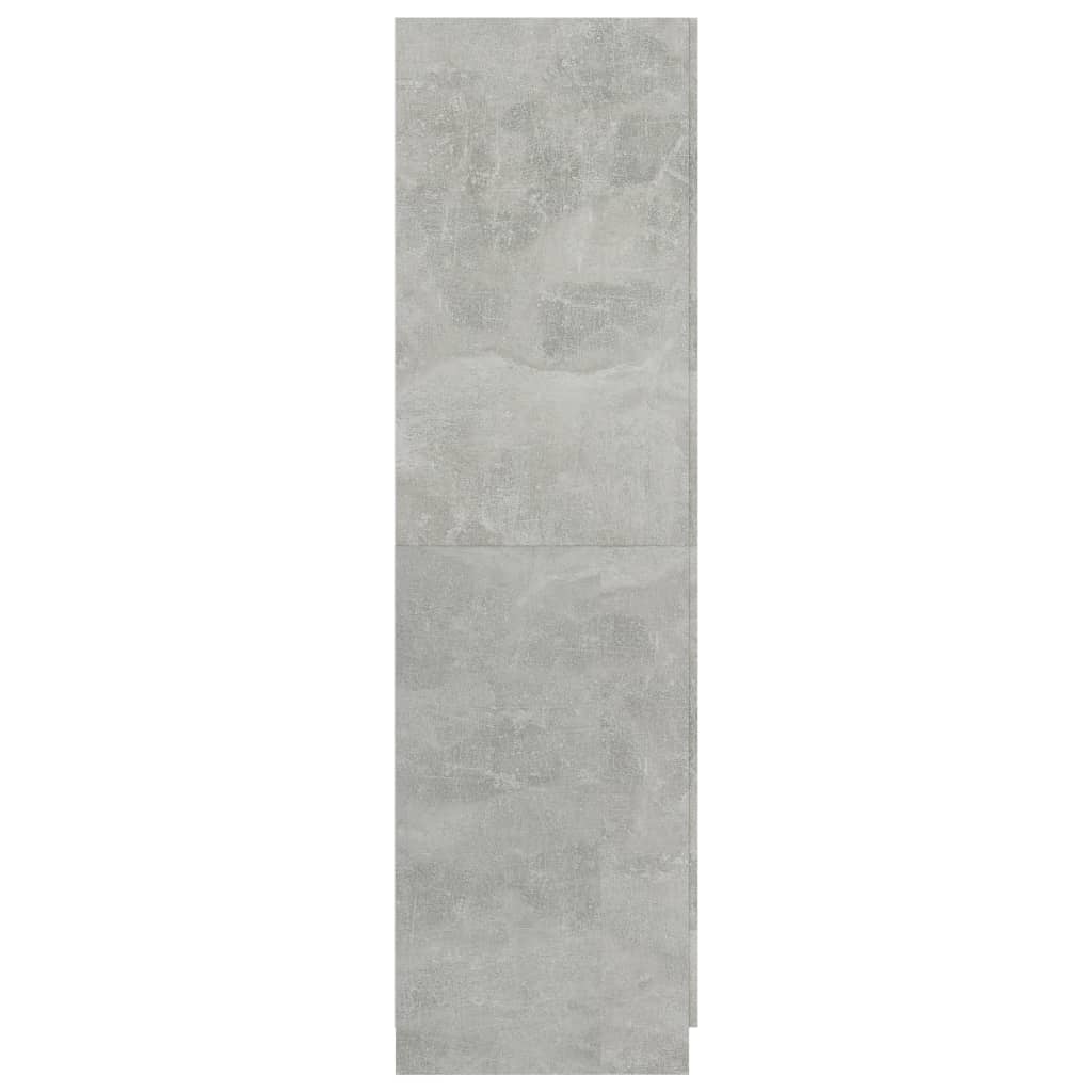 Armadio Grigio Cemento 80x52x180 cm in Legno Multistrato