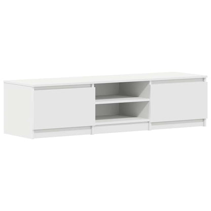 Mobile Porta TV Bianco 140x40x35,5 cm in Legno Multistrato