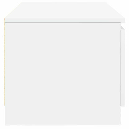 Mobile Porta TV Bianco 140x40x35,5 cm in Legno Multistrato