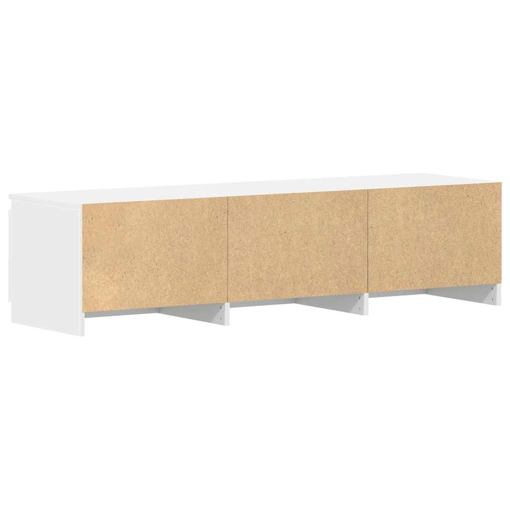 Mobile Porta TV Bianco 140x40x35,5 cm in Legno Multistrato