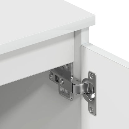 Mobile Porta TV Bianco 140x40x35,5 cm in Legno Multistrato