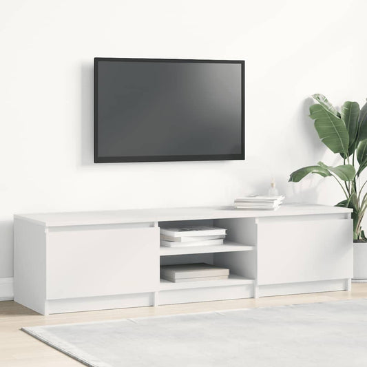 Mobile Porta TV Bianco 140x40x35,5 cm in Legno Multistrato - homemem39