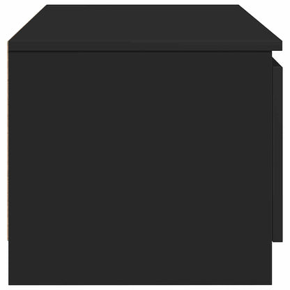 Mobile Porta TV Nero 140x40x35,5 cm in Legno Multistrato | homemem39