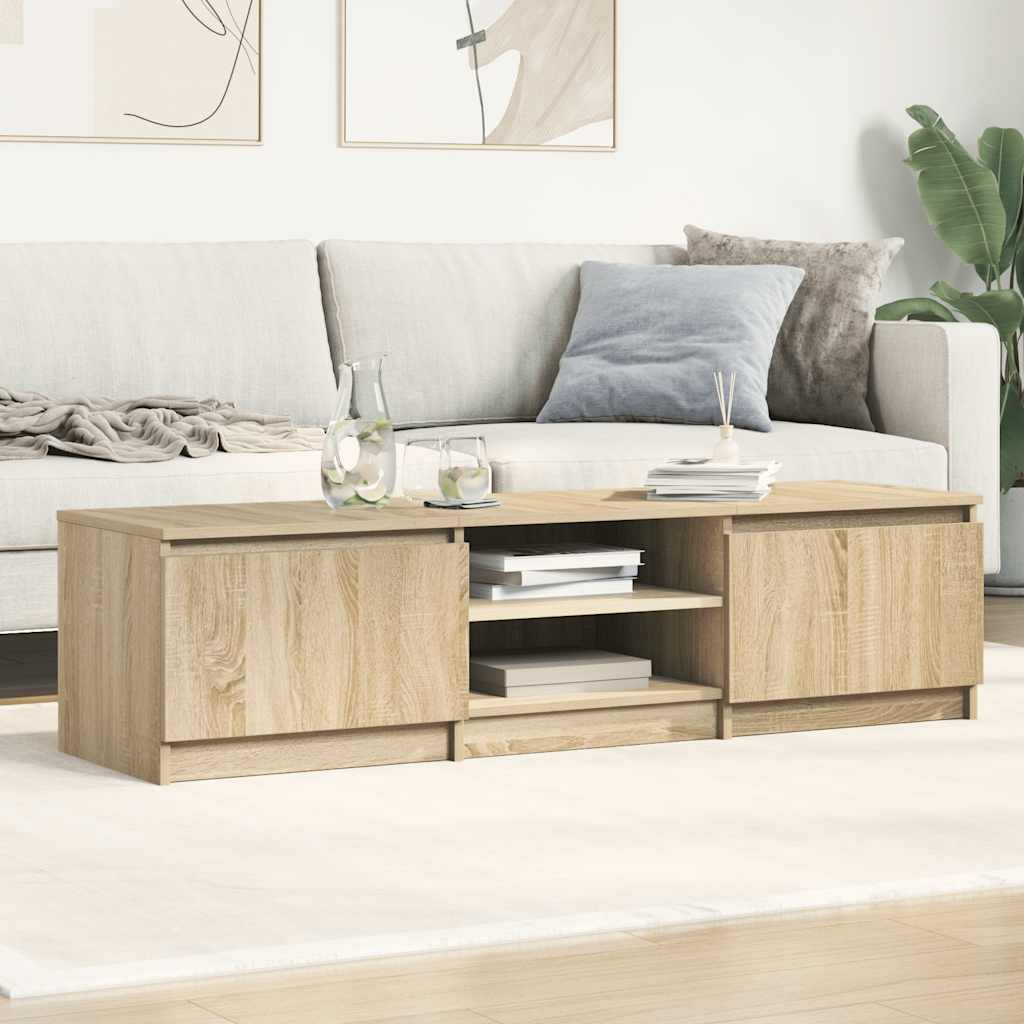 Mobile TV Rovere Sonoma 140x40x35,5 cm in Legno Multistrato