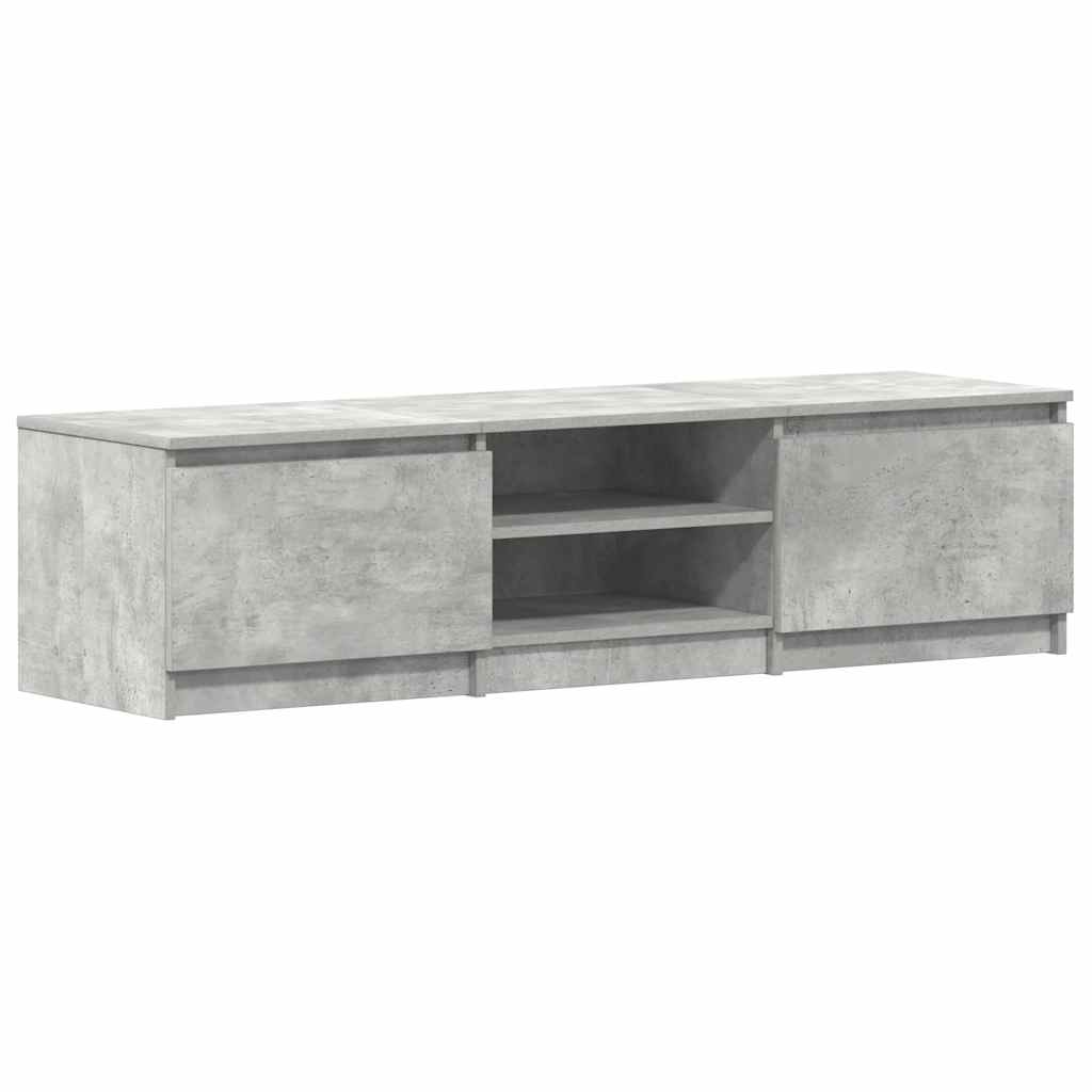 Mobile Porta TV Grigio Cemento 140x40x35,5 cm Legno Multistrato