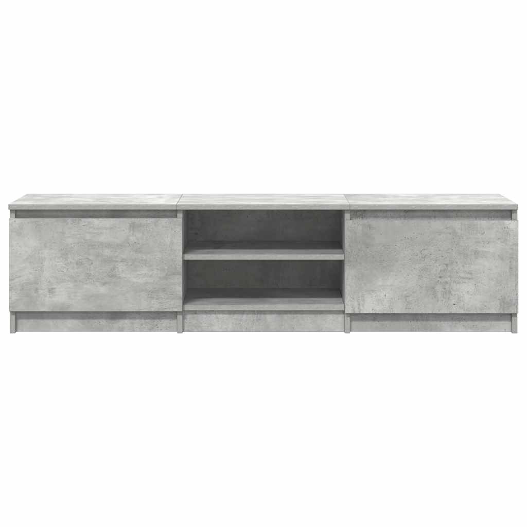 Mobile Porta TV Grigio Cemento 140x40x35,5 cm Legno Multistrato