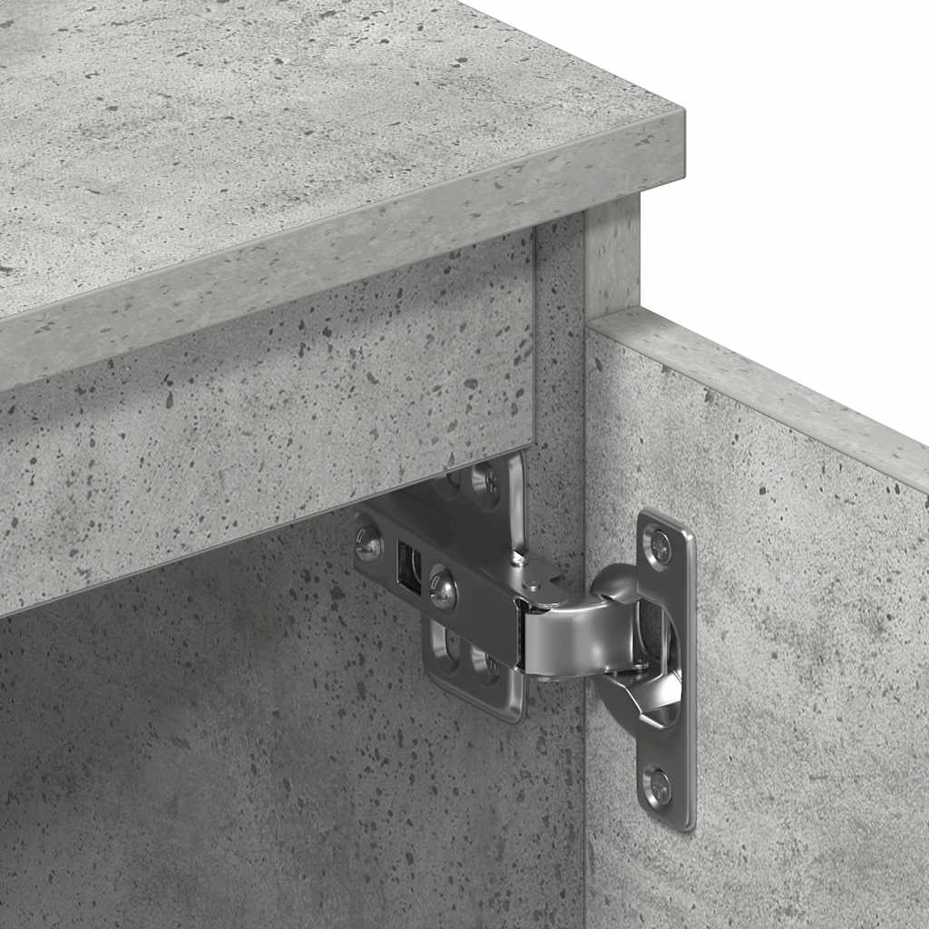 Mobile Porta TV Grigio Cemento 140x40x35,5 cm Legno Multistrato