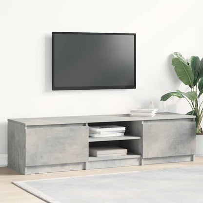 Mobile Porta TV Grigio Cemento 140x40x35,5 cm Legno Multistrato
