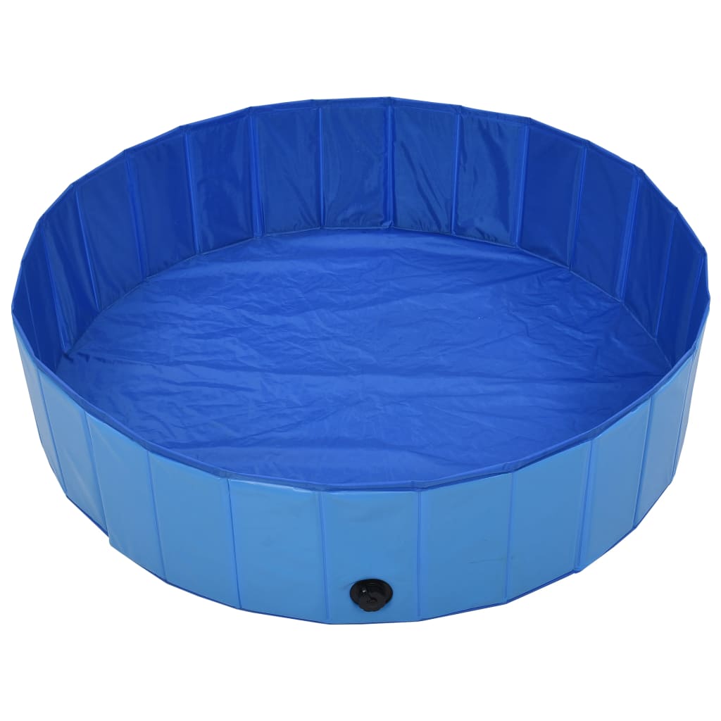 Piscina per Cani Pieghevole Blu 120x30 cm in PVC | homemem39