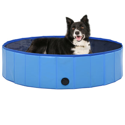 Piscina per Cani Pieghevole Blu 120x30 cm in PVC | homemem39