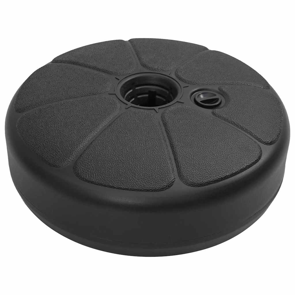Base per Ombrellone Riempibile con Sabbia/Acqua 15L Nera | homemem39