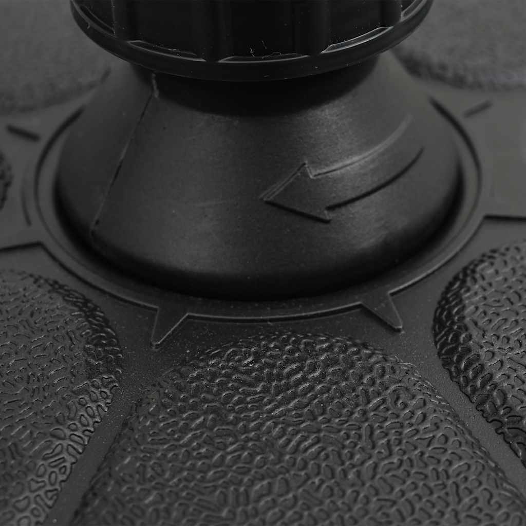 Base per Ombrellone Riempibile con Sabbia/Acqua 15L Nera - homemem39