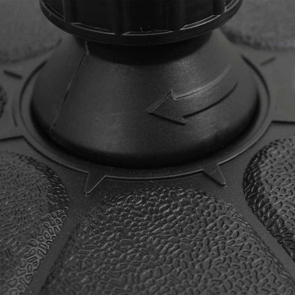 Base per Ombrellone Riempibile con Sabbia/Acqua 15L Nera - homemem39