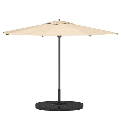 Base per Ombrellone a Forma di Ventaglio 4 pz Nero