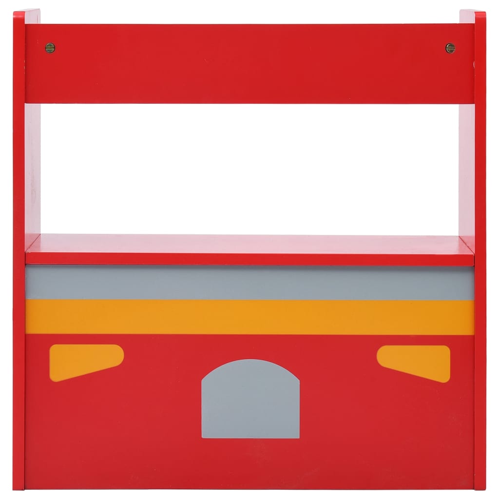 Set e Tavolo Sedie per Bambini 3pz Design Camion Pompieri Legno | homemem39