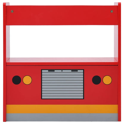Set e Tavolo Sedie per Bambini 3pz Design Camion Pompieri Legno | homemem39