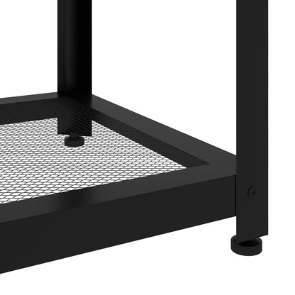 Tavolino da Salotto Grigio e Nero 90x45x45 cm in MDF e Ferro | homemem39